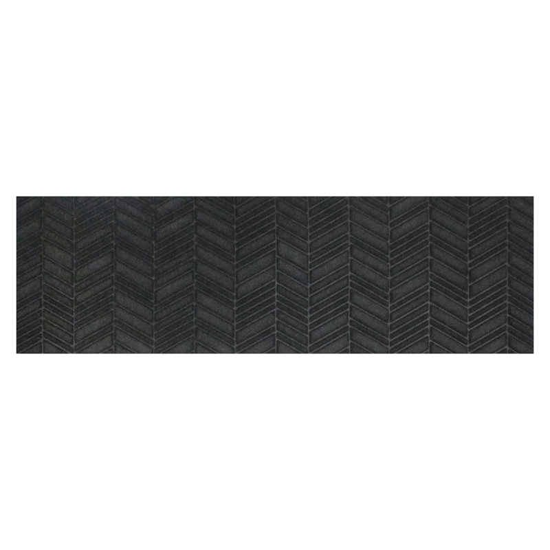 WaterHog® Luxe In Vein Non-Slip Indoor Outdoor Runner Doormat, 21.5" W x 70" L, Graphite