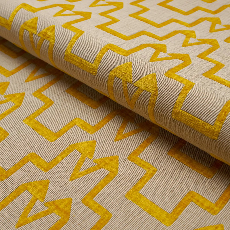 Tissu Schumacher X David Kaihoi, Jaune