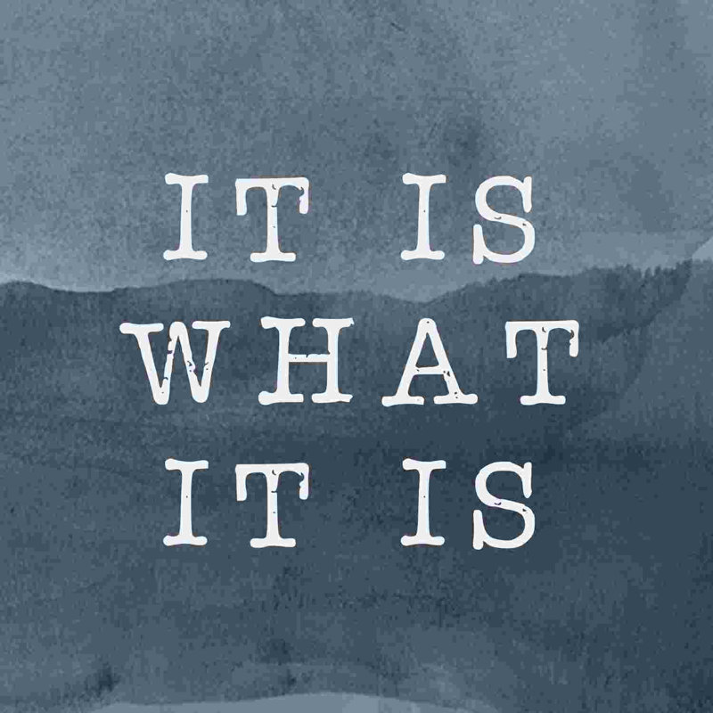 " It Is What It Is ", 20" H x 20" W  