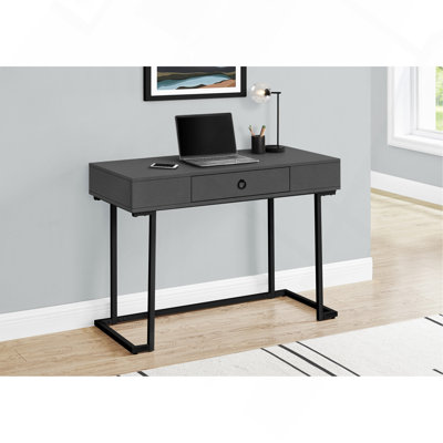 Bureau d'ordinateur, bureau personnel, ordinateur portable, tiroirs de rangement, L 42 po, bureau, métal