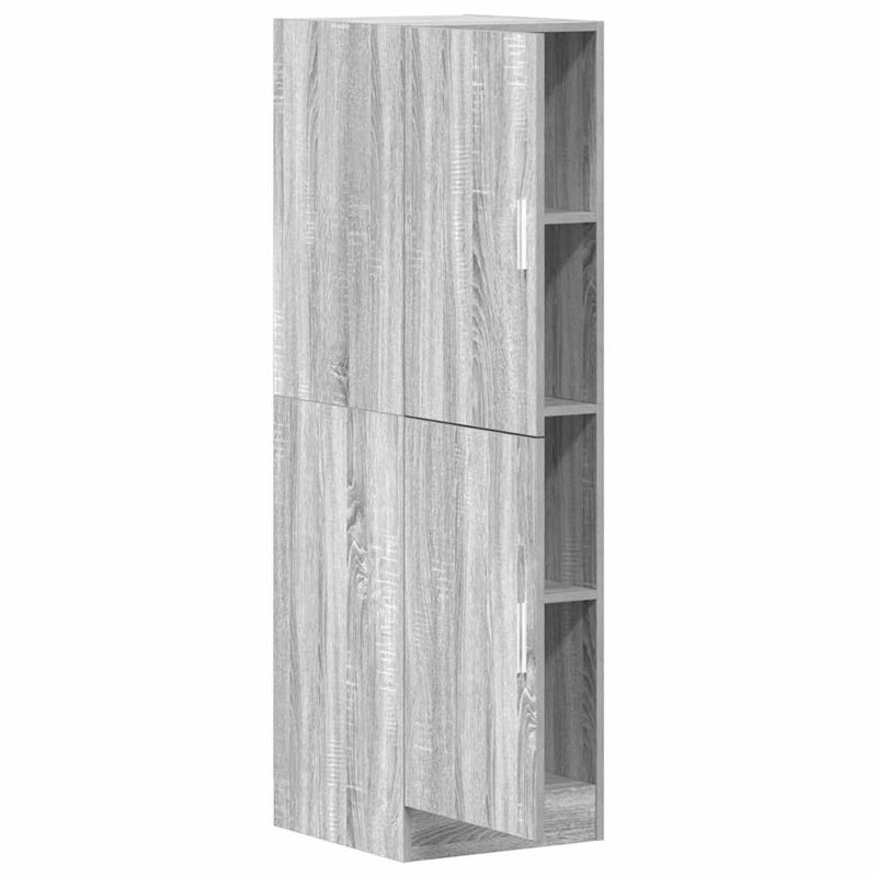 Kitchen Cabinet 38X41.5X131.5 Cm Engineered Wood, Grey Sonoma