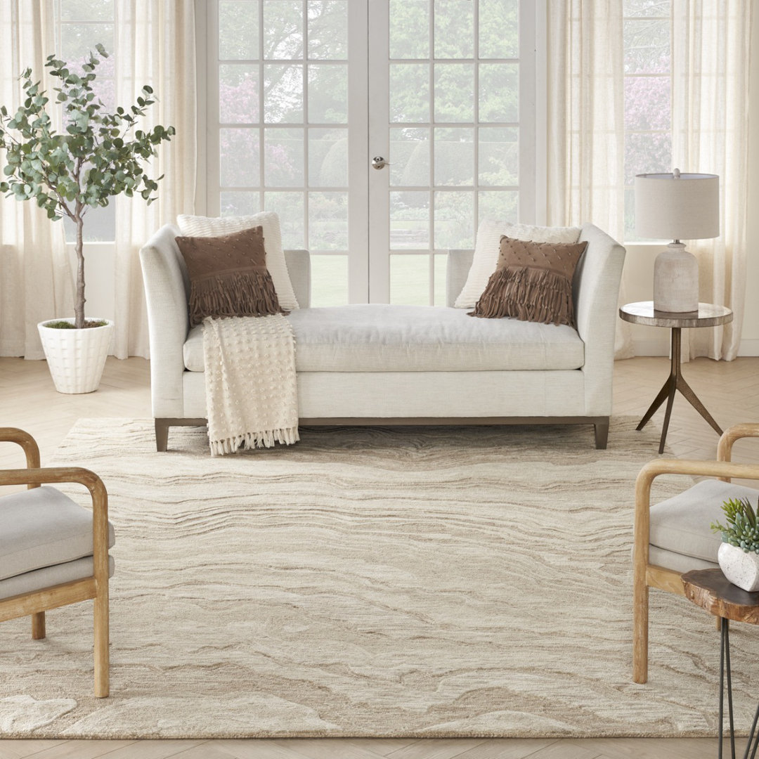 Deonna Abstract Wool Hand Woven Area Rug