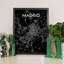Madrid City Map - No Frame Print-203112188