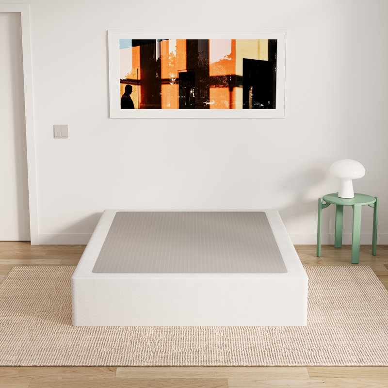 10 Inch Metal Box Spring With Frabric Cover, Easy Assembly, Full