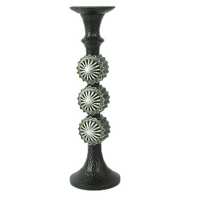 Chandelles en faux métal concho
