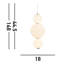 Firat 2-Light Sphere Chandelier