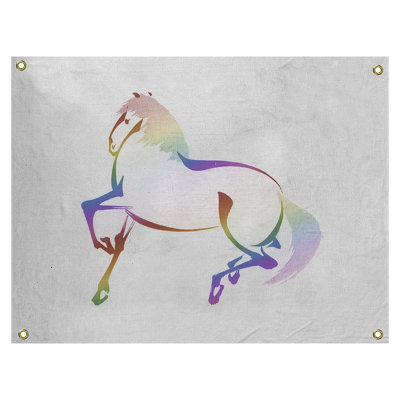 Tapisserie de cheval en aquarelle japonaise Steadman