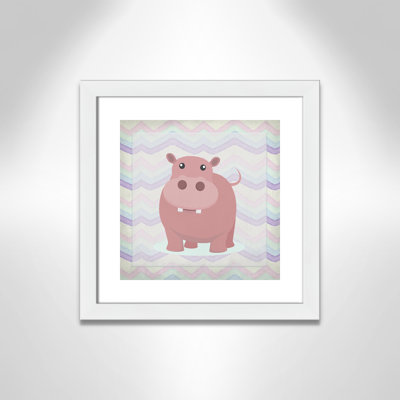 Pink Hippo Time' Wall Decal