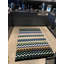 Tapis en polypropylène à motif de chevrons en coton bleu marine et brun Nannie-2048814583