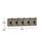 Nariaki Wall Mounted Solid Pine Wood Storage Rack with 5 Hanging Hooks-1974697621