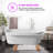 71'' x 33.5'' Soaking Solid Surface Bathtub