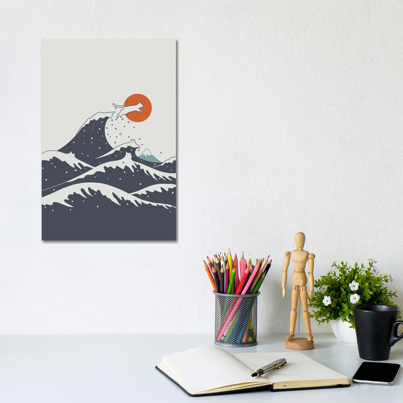 Cat Landscape LV-C by Lim Heng Swee - Wrapped Canvas Painting, 20.32 cm H x 30.48 cm W