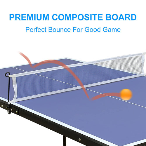 Set De Ping-pong Gagasport - Filet Rétractable, 2 Raquettes, 3 Balles, étui