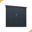 Abri de jardin en acier galvanisé de 1,8 x 2,4 m avec double porte verrouillable, abri adossé en métal avec panneau lumineux en polycarbonate offert pour outils