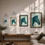 Geometric Horse Modern - Framed Print-94474097-94474099