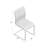 Abdulrhaman Contemporary Upholstered Armless Side Chair in Stainless Steel-33350074