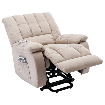 Massage Recliner Chair Electric Power Lift Recliner Chairs With Heat, Vibration, Side Pocket For Living Room Bedroom -  STYLISH, OKKK612-SG000920AAA