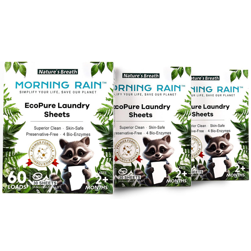 MorningRain: Laundry: Fresh Garden Scent - 30 feuilles, paquet de 3