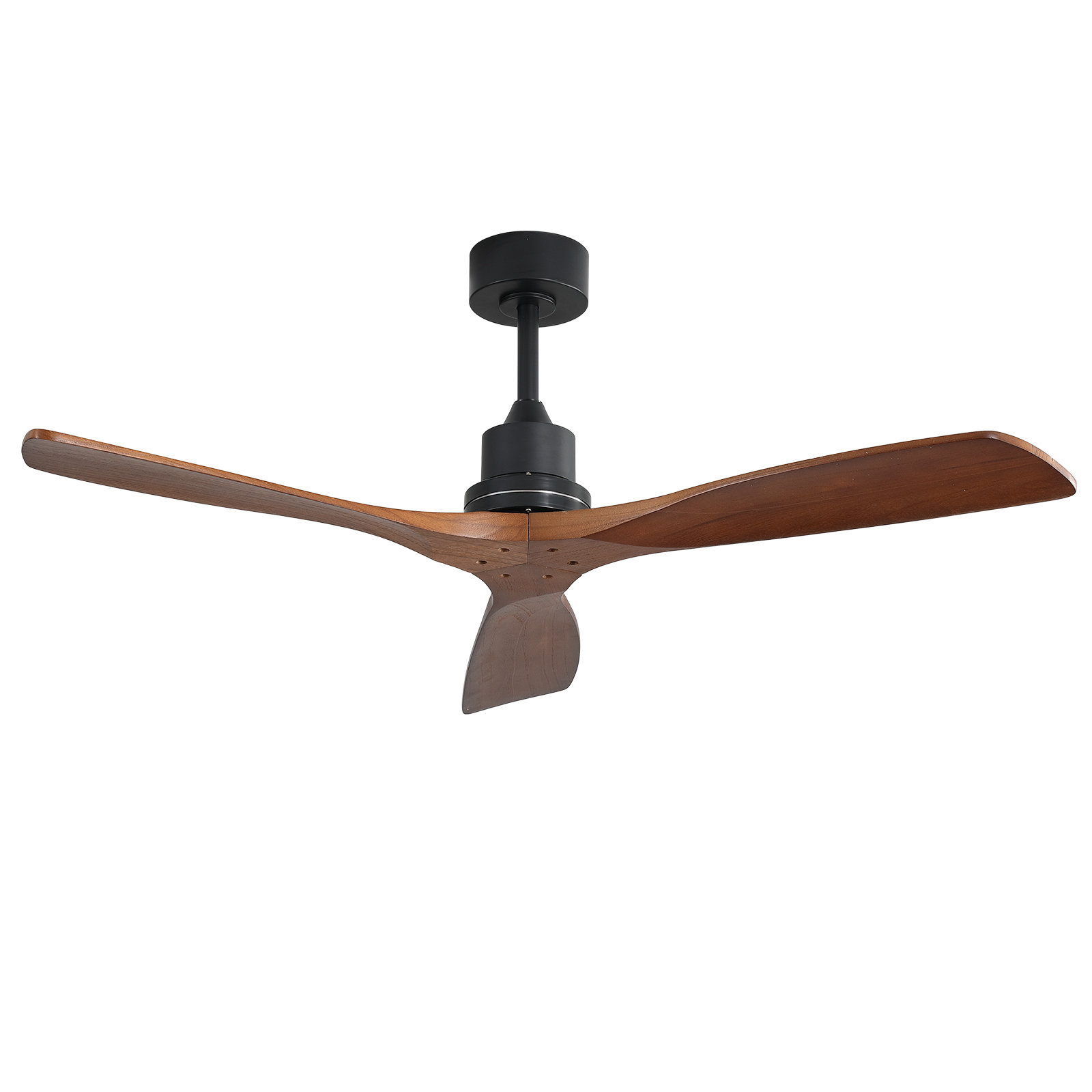 Nicola 52" Ceiling Fan, Brown/Black
