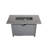 50000 Fire Pit Table, 42" Black Metal, Push-Button Ignition, Lava Rock Compatible Pit, Sintered Stone Filler