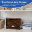 Table d'appoint pliante Stakmore, bois fruitier-2130112851