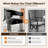 Upholstered Velvet Dining Armchair - 18.1" Seat Height Kitchen Side Chairs  (Set of 6)-135503401-113257061