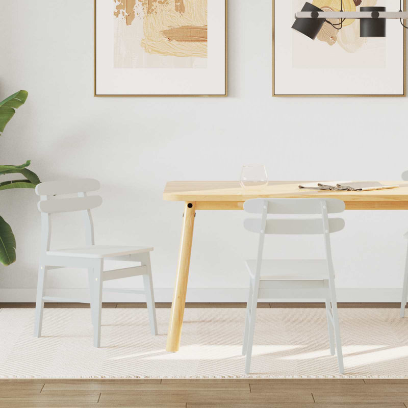 Tarlach Solid Wood Accent, White