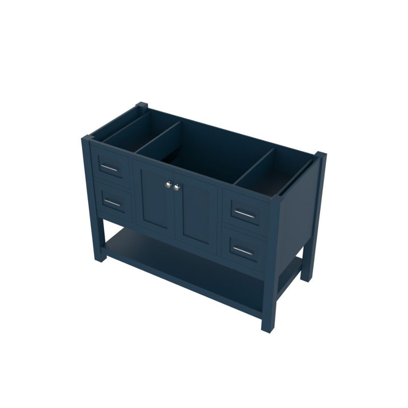 Base de meuble-lavabo simple Wilmington 47 seulement, Bleu