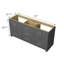 Meuble-lavabo double 72 po en bois massif-93022651
