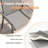 63" Patio Dining Set with Rectangular Metal Dining Table, 4 PVC-coated polyester Padded Armrest Chairs, 2 Swivel PVC-coated polyester Chairs-338557784