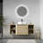 Wall-mounted vanity and storage shelf combination