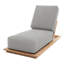 Hermosa Outdoor Teak Chaise Lounge-311407010