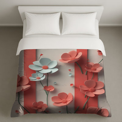 Housses de couette en papier corail