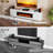 Floating TV Stand with 36" Electric Fireplace, Wall Mounted Fireplace Entertainment Center with Storage for TVs Up to 80", Media TV Console for Living Room-85740123