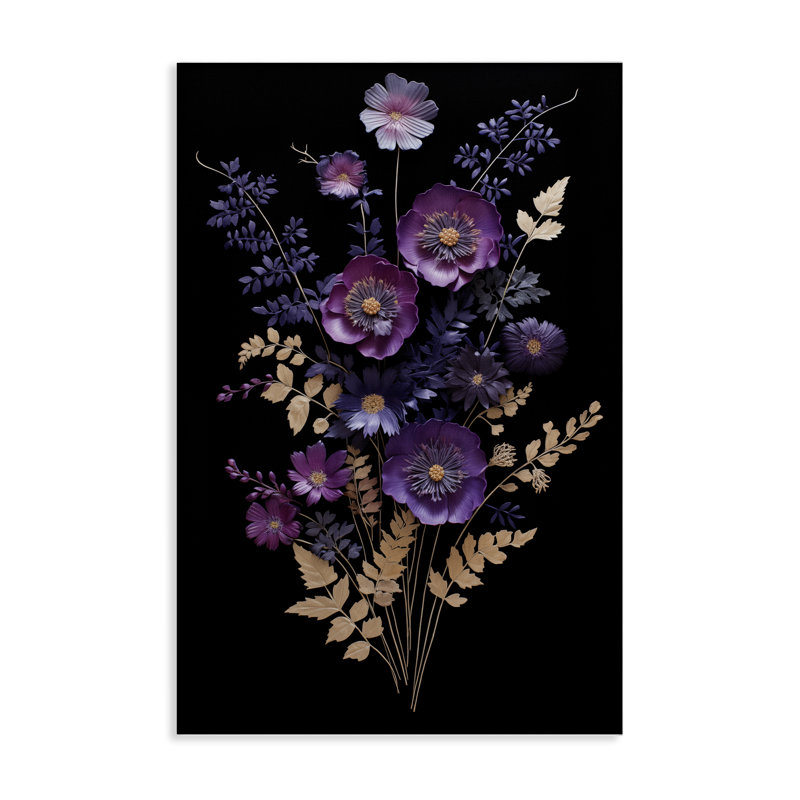 Dimensions de la toile mauve, design par Heidi Kuntz, H 36 po x l 24 po