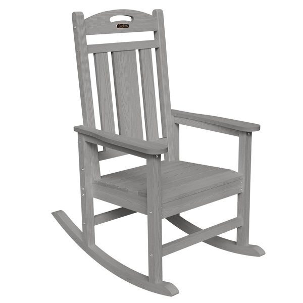 Winston Porter HDPE Rocking Adirondack Chair Rocking Fire Pit Chairs ...