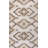 Aydon High-Low Pile Neutral Diamond Kilim Brown/Ivory Indoor/Outdoor Rug-1943679875