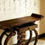 Console en bois massif de style américain-54593620