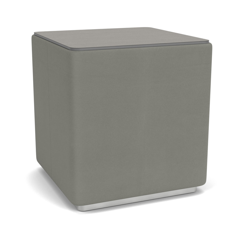 Table de bout avec plateau en stratifié Darsey, 20", Sergé sarrasin, Argent; colombe Patriot Plus