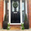 Concrete Effect Tall Planter, Frostproof Outdoor Plant Pot, Tall Garden Planter with Drainage Holes, Tall Square Plant Pot-35994145-35994144