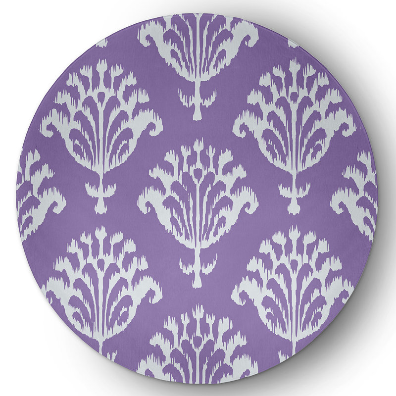 Brockside Chenille Floral Indoor Rug, Round 5'