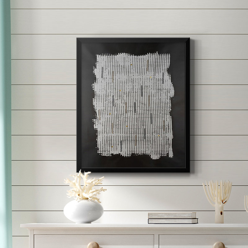 Toile encadrée de qualité supérieure Bits & Bytes II - prête à être accrochée, Noir, H 24 po x l 20 po
