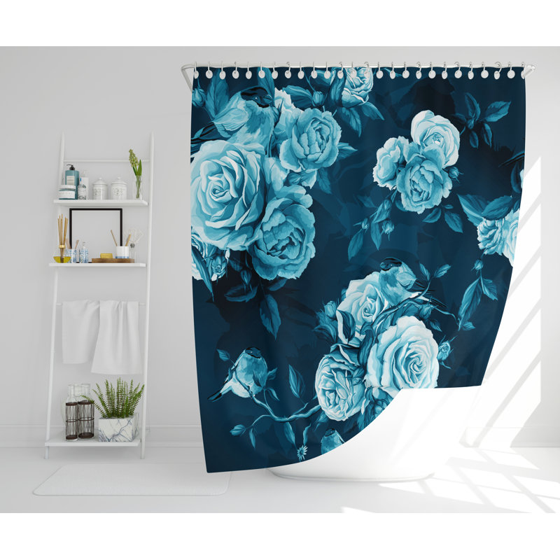 Negron Polyester Shower Curtain, 177cm H x 177cm W