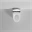 Toilette moderne et intelligente avec siège de bidet intégré, siège d'auto ouverture / fermeture de toilette intelligent, capteur de pied, affichage à DEL, veilleuse, eau chaude et sécheuse, blanc