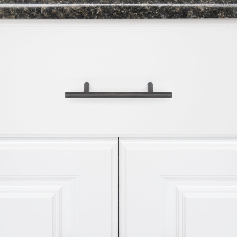 Oil Rubbed Bronze Bar Cabinet Pulls with Mounting Hardware, 10-Pack