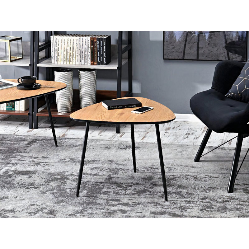 Murchison Three Leg Coffee Table, 47cm H x 59cm W x 56cm D, Brown