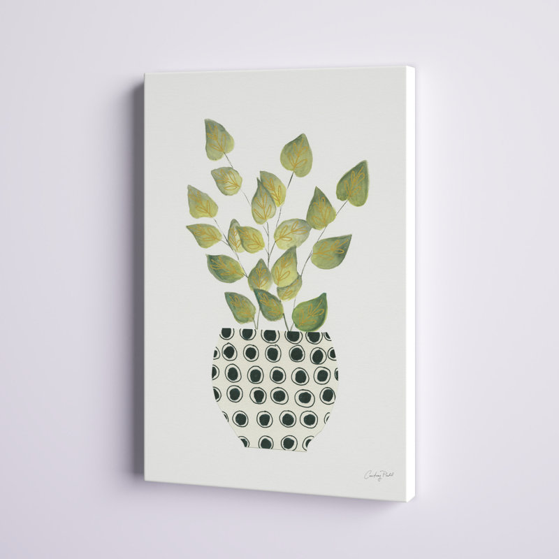 «Herb Garden IV» par Courtney Prahl - peinture sur toile tendue, H 18 po x l 12 po x P 1,25 po