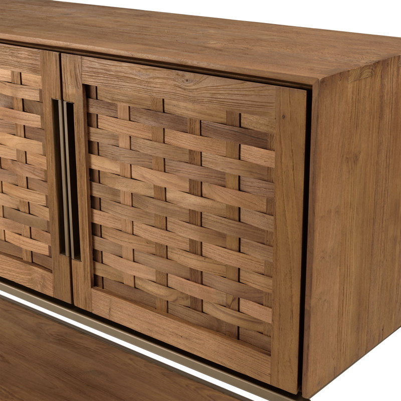 Alanni 205.5cm Solid Wood Sideboard