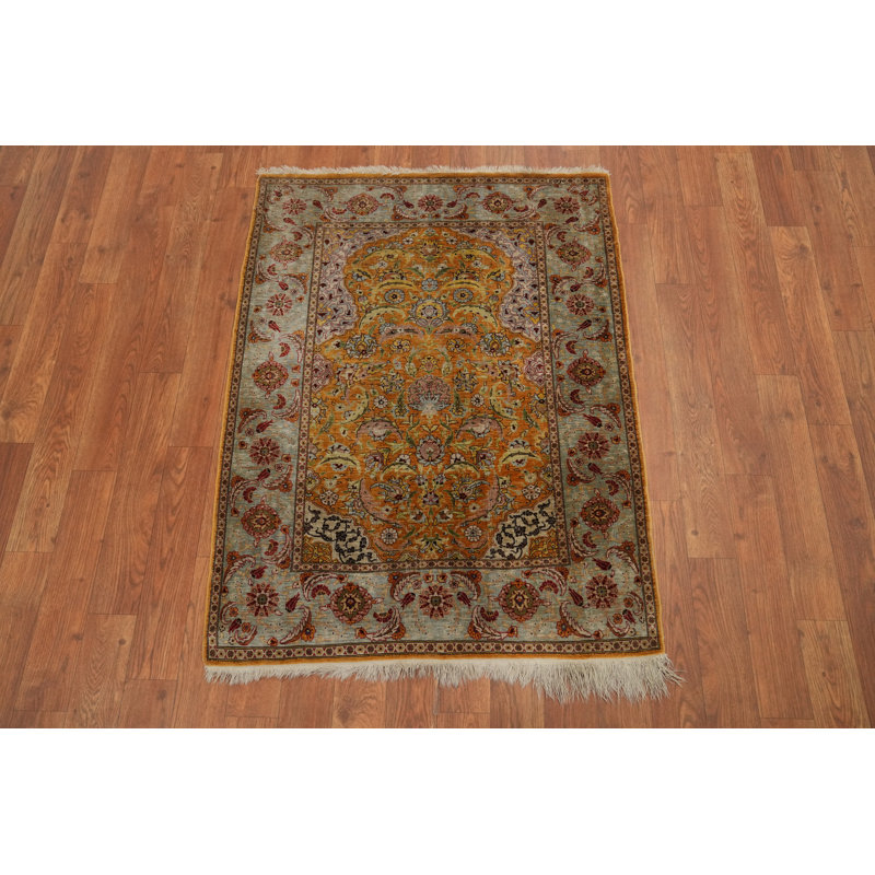 Tapis turc antique à teinture végétale 2 x 3