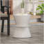 Charmante table d'appoint d'extérieur en béton léger pour des espaces élégants
